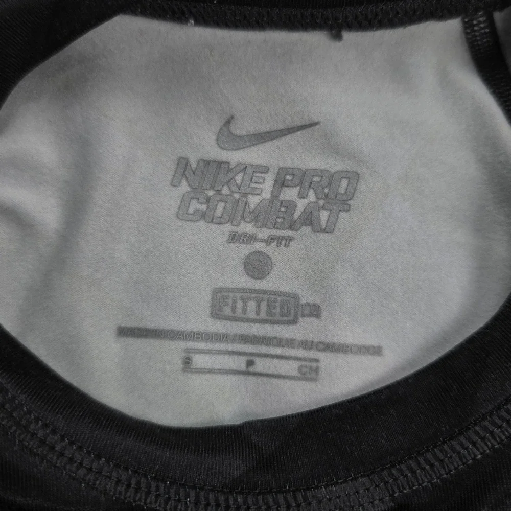 Nike Black Long Sleeve Athletic Top with Pink Accents